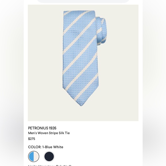 Petronius1926 handmade Italian Tie- NWT - Picture 7 of 13